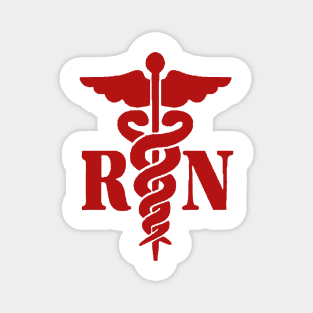 Registered Nurse R N Red Magnet