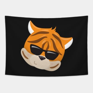 Cool Tiger Face Tapestry