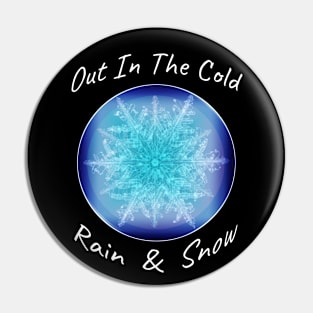 Grateful Dead and Company cold rain and snow snowflake deadhead Pin