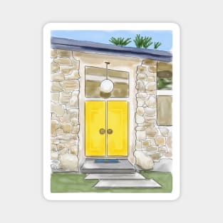 Palm Springs Yellow Door Magnet