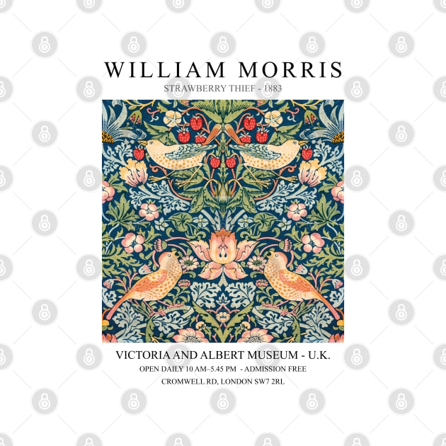 William Morris Strawberry Thief Art Design by VanillaArt