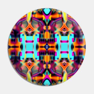 Funky Kaleidoscope Design Pin