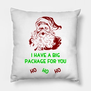 Santa's Big Package Pillow