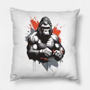 gorilla fighter Pillow