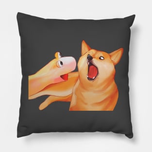 Shook Doggo Pillow