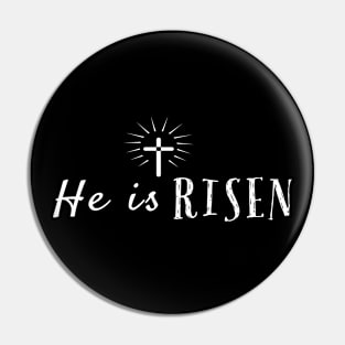 He Is Risen Cool Inspirational Easter Christian Pin