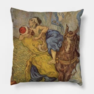 The good samaritan by van Gogh Pillow