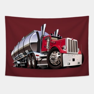 Cartoon truck Tapestry