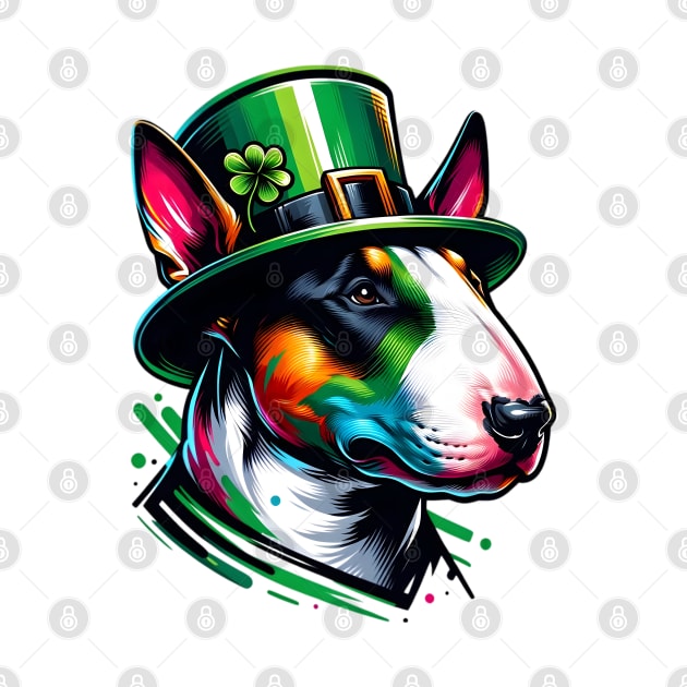 Bull Terrier's Festive Saint Patrick's Day Celebration by ArtRUs