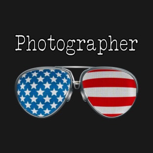 AMERICA PILOT GLASSES PHOTOGRAPHER T-Shirt