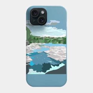 The Swale at Richmond, North Yorks Phone Case