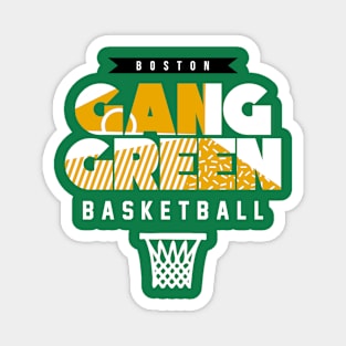 Boston Basketball Gang Green Magnet