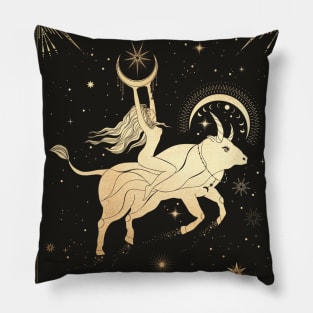 Taurus Zodiac Sign Pillow