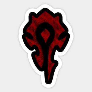 World of Warcraft Horde Window Decal Sticker Available In Red/Black/White  3x6.5”