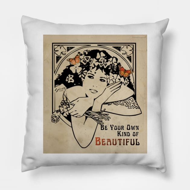 Vintage Woman Design with updated Twist Pillow by allthumbs