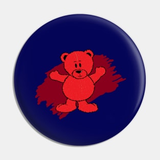 Little Red Bear Pin