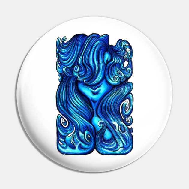 Luscious Locks - Little Boy Blue Pin by BigNoseArt