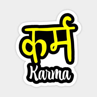 Karma in Sanskrit Magnet