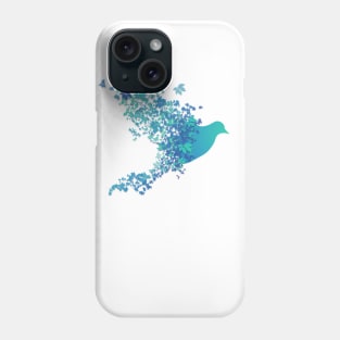 blue Bird Illustration Phone Case