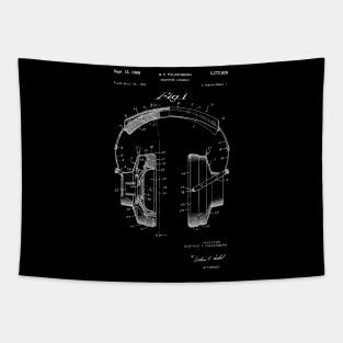 Headphones Patent / Headphones Patent Print, Hi Fi Headphones blueprint Tapestry