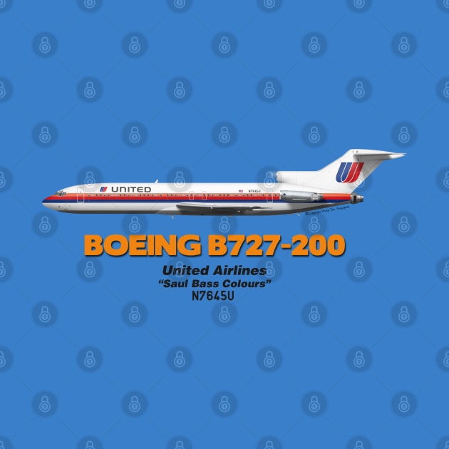 Boeing B727-200 - United Airlines "Saul Bass Colours" by TheArtofFlying