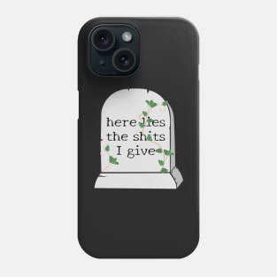 Here Lies - Sarcastic Tombstone Joke Phone Case