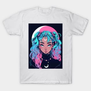  Cute Black And White Anime Manga Girl T-Shirt : Clothing, Shoes  & Jewelry