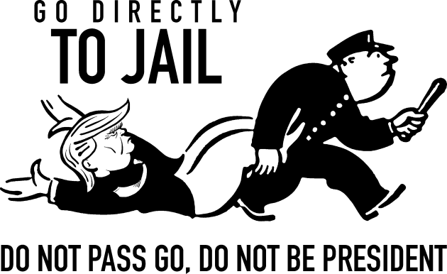 Trump Go To Jail Card (Monopoly Parody) Kids T-Shirt by UselessRob