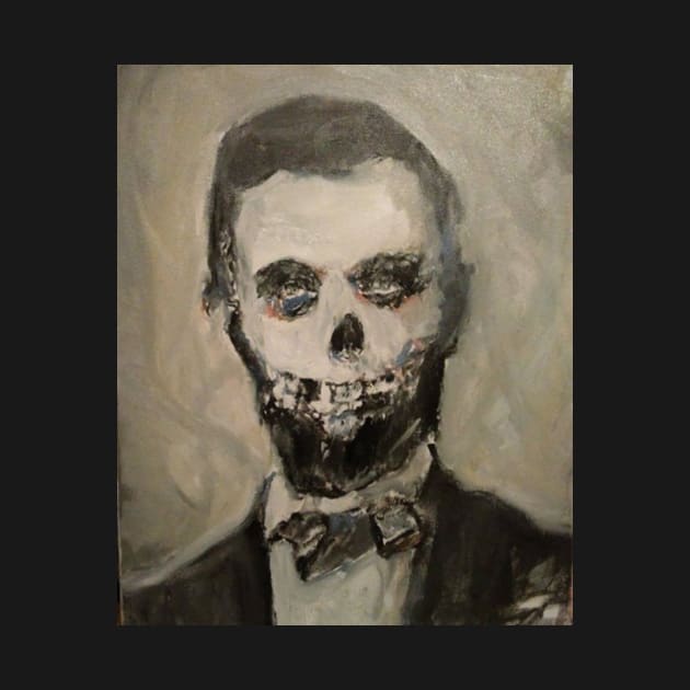 Abe Lincoln misfits skull by M. N art