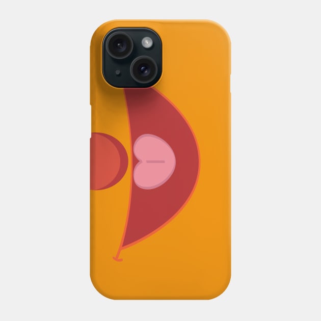 BFF Orange Friend Smile (for face mask) Phone Case by CKline