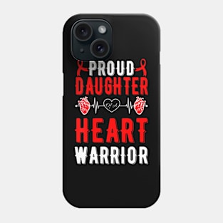 Womens Proud Daughter Of A Heart  CHD Awareness Phone Case