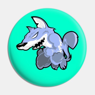 Grey wolf Pin