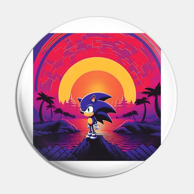 Genesis Streetwear - Sonikku Pin by retromegahero