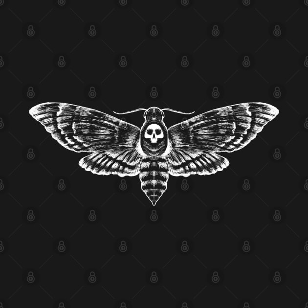 Dark Academia Death's-Head Hawkmoth by AtomicBullfrog