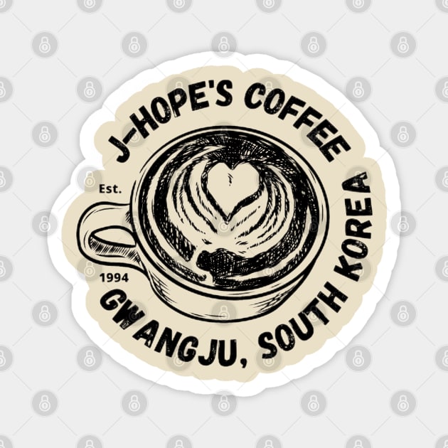 J-hope's Coffee (Hoseok of BTS) Magnet by e s p y