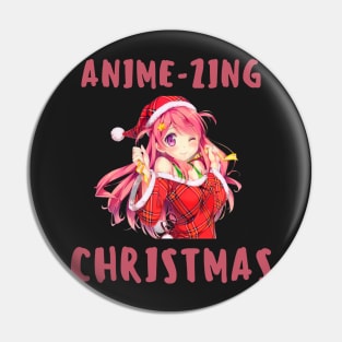 Cute Anime-zing Christmas Pin