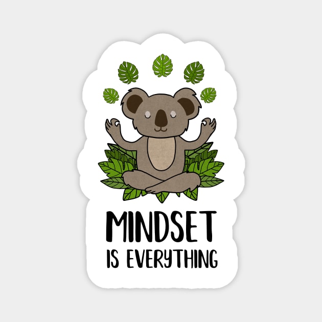 Koala Yoga, Motivational Quote, Meditation, Mindset Magnet by logiamerch
