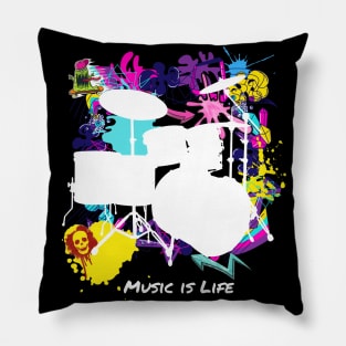 Drum Art Pillow