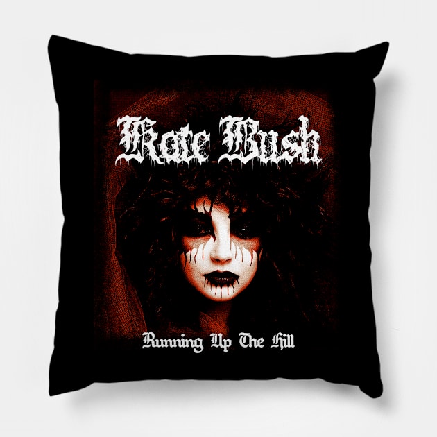 Kate Bush Metal Style Pillow by theloudandnoisy