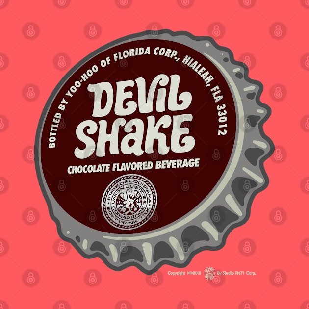 Vintage Devil Shake Chocolate Beverage Bottlecap by StudioPM71