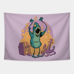 Technicolor Sea Monster Tapestry