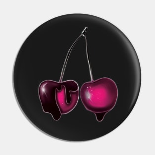 Pink Juicy cherries Pin