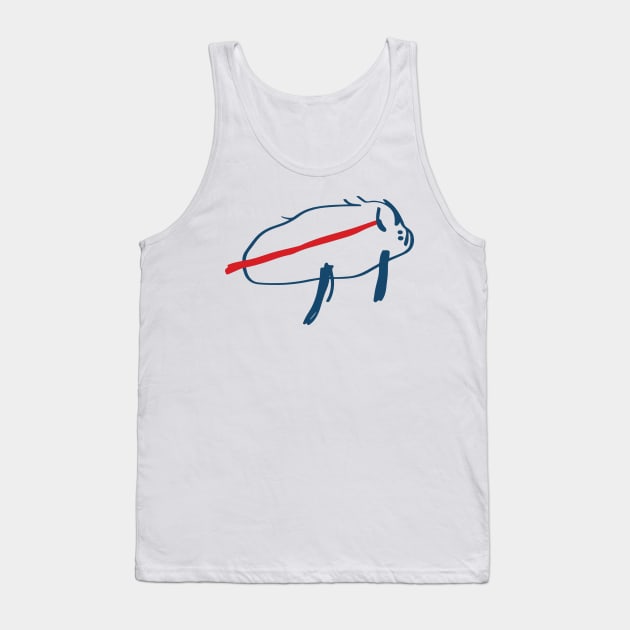 Ctwpod Josh Allen Buffalo Bills Potato Drawing Tank Top