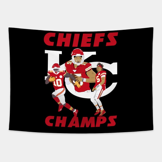 Chiefs Tapestry by FootballBum