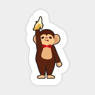 Monkey with Banana Magnet