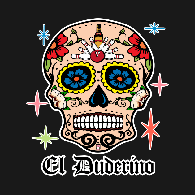 El Duderino Sugar Skull by BoxDugArt