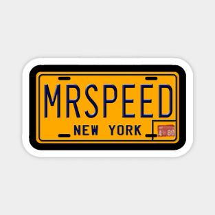 Mr. Speed License Plate Magnet