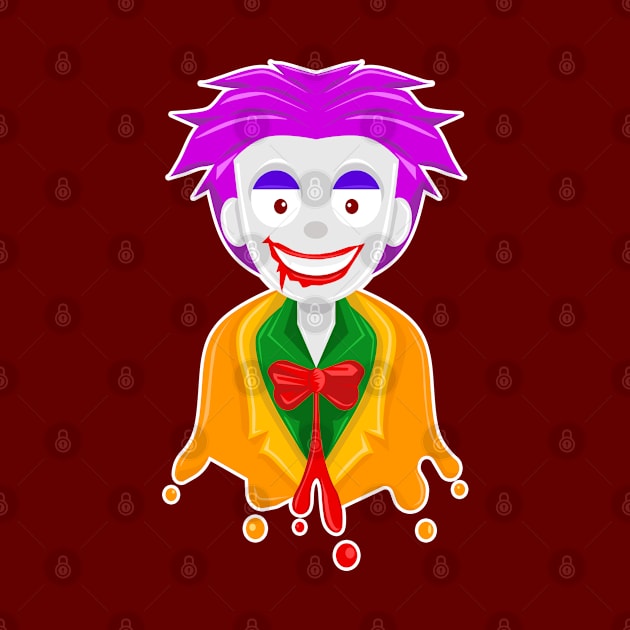 Joker Cartoon art by Cuzcrazy Arts