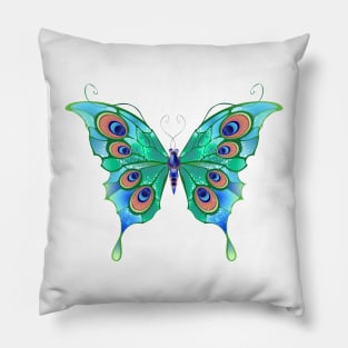 Green butterfly ( Green butterflies ) Pillow