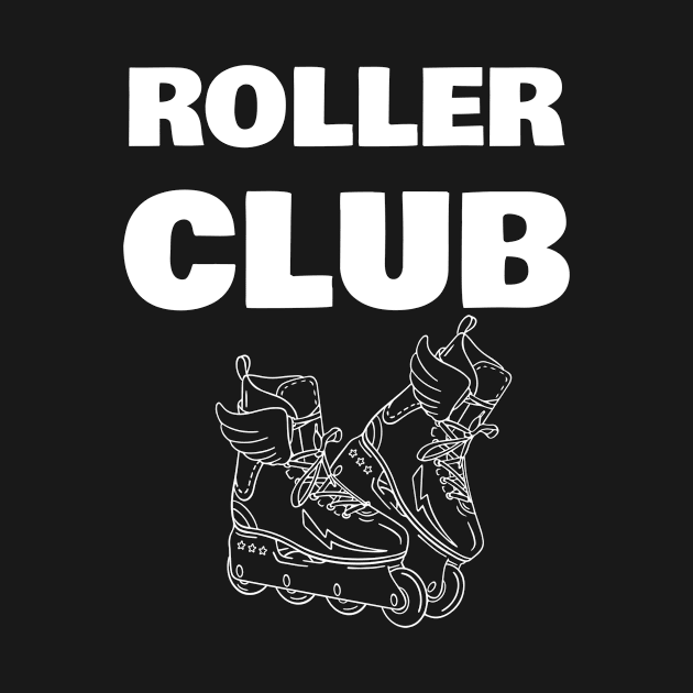 Roller club Gift Design Roller Skating Skater by zeevana